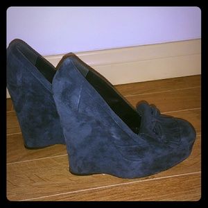 Balenciaga Loafer Suede Wedge 37/7